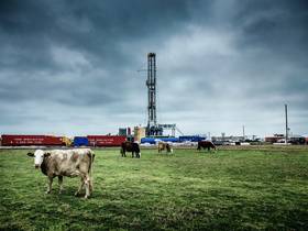 Erdgasförderturm auf der Kuhwiese